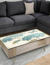 butterfly Blue Garden I - Traditional Coffee Table