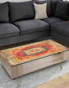 The Curated Nomad Arca 'Moroccan Orange Tiles Collage II - Traditional Coffee Table