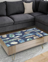 Indigold metallic feathers Pattern - Traditional Coffee Table