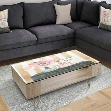 Glam & Fashion Parfum Boudoir III - Traditional Coffee Table