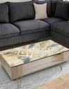 Wild Spirit Blue And Cream Cottage Feathers - Traditional Coffee Table
