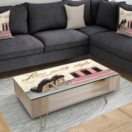 Gold Fabulous Life Style II - Shabby Chic Coffee Table