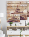 Paris Paris Eiffel TowerParis Postcard Design - Cityscape Print on Natural Pine Wood