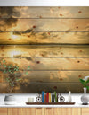 Amazing Foreshore Reserve Reflection - Seashore Print on Natural Pine Wood