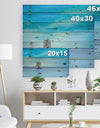 Old Spanish Windmill in Blue Lagoon - Seashore Print on Natural Pine Wood