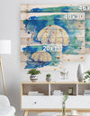 Jellyfish Watercolor Painting - Abstract Print on Natural Pine Wood