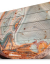 Beautiful Lake Superior Agate - Abstract Print on Natural Pine Wood