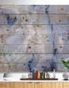 Agate Stone Background - Abstract Print on Natural Pine Wood