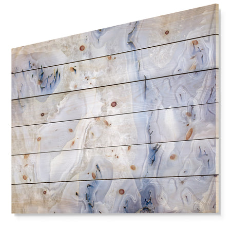 Agate Stone Background - Abstract Print on Natural Pine Wood