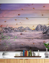 Clouds Sunrise Ama Dablam - Landscape Print on Natural Pine Wood