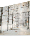 Beautiful Winter Forest Lane Photo - Forest Print on Natural Pine Wood