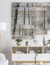 Beautiful Winter Forest Lane Photo - Forest Print on Natural Pine Wood