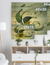 Yellow Fantasy Flower - Floral Print on Natural Pine Wood