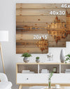 Hungarian Parliament Panorama - Cityscape Print on Natural Pine Wood