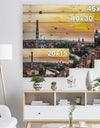 Verona at Sunset in Italy - Cityscape Print on Natural Pine Wood