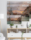 Santa Maria Della Salute - Cityscape Print on Natural Pine Wood