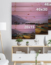 Boats under Twilight Sky in Phewa - Boat Print on Natural Pine Wood