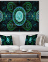 Bright Blue Psychedelic Relaxing Art - Abstract Print on Natural Pine Wood