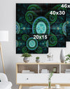 Bright Blue Psychedelic Relaxing Art - Abstract Print on Natural Pine Wood