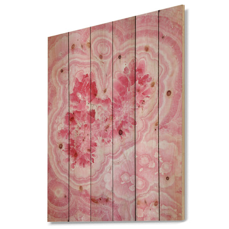 Quartz texture - Stone Photographic Print on Natural Pine Wood