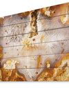 Europian brown agate with crystals -Stone Print on Natural Pine Wood