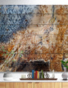 China Moss Agate - Stone Photographic Print on Natural Pine Wood