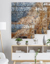 China Moss Agate - Stone Photographic Print on Natural Pine Wood