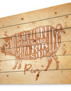 Pig pork cutting scheme craft - Farmhouse Animal Painting Print on Natural Pine Wood