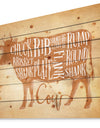 Beef cutting scheme craft - Farmhouse Animal Painting Print on Natural Pine Wood