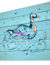 Duck painting - Animals Sketch Painting Print on Natural Pine Wood