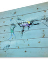 Peacock and peahen sketch - Animals Sketch Painting Print on Natural Pine Wood