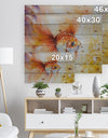 Orange Glodfish in water - Animals Painting Print on Natural Pine Wood