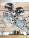 Cute Two Little Duckling - Animals Painting Print on Natural Pine Wood