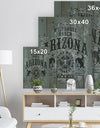 Arizona wild horse rodeo - Farmhouse Art Print on Natural Pine Wood