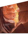 Lower Antelope Slot Canyon - Canyon Print on Natural Pine Wood