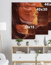 Lower Antelope Slot Canyon - Canyon Print on Natural Pine Wood
