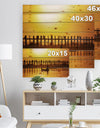 Bridge in Myanmar - Sea & Shore Nautical Print on Natural Pine Wood