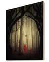 Woman in the enchanted forest - Forest People Photographic Print on Natural Pine Wood