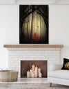 Woman in the enchanted forest - Forest People Photographic Print on Natural Pine Wood