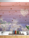 Love is in the Air - Digital Print on Natural Pine Wood