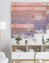 Love is in the Air - Digital Print on Natural Pine Wood