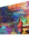 Boat with Wood Dragon - Sea & Shore Painting Print on Natural Pine Wood