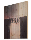 Bridge the inscription Jesus - Landscapes Spiritual Religious Print on Natural Pine Wood