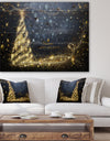 Sparkling Shining Light Christmas Tree - Print on Natural Pine Wood