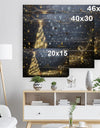 Sparkling Shining Light Christmas Tree - Print on Natural Pine Wood