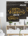 Handwritten Merry Christmas wish with Polka Snow Flakes - Print on Natural Pine Wood