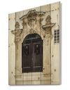 Old door Bari Italy - Vintage Print on Natural Pine Wood