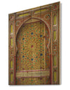 Moroccan Entrance Door in Fez - Vintage Print on Natural Pine Wood