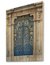 Lavish Old-European Door Vintage - Vintage Print on Natural Pine Wood