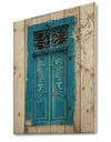 Vintage Door in Tunesia - Vintage Print on Natural Pine Wood